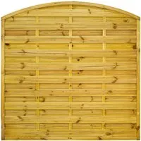 GartenLand Dichtzaun VARIO Gebogen 180x180 cm – Hochwertiger Sichtschutz aus Kiefernholz - Der Dichtzaun VARIO in gebogener Form bietet nicht nur Privatsphäre, sondern auch eine elegante Optik für Ihren Garten. Kesseldruckimprägniertes Kiefernholz sorgt für Langlebigkeit und Pflegeleichtigkeit.