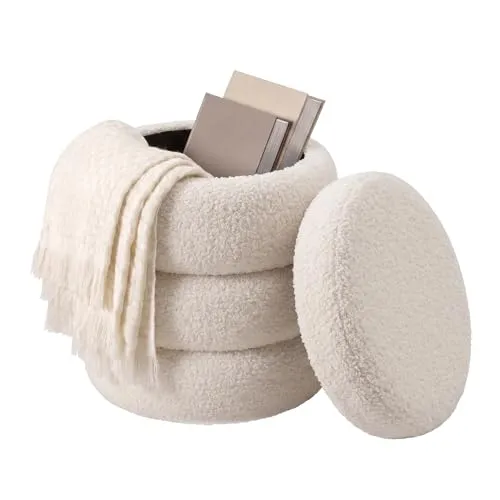 riess-ambiente Runder Polsterhocker VOGUE
