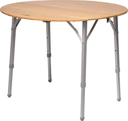 Brunner Camperking Campingtisch, rund, Bambusholz von Brunner