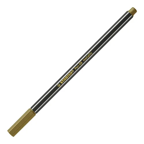 Premium Metallic-Filzstift - STABILO Pen 68 metallic - Einzelstift - gold,