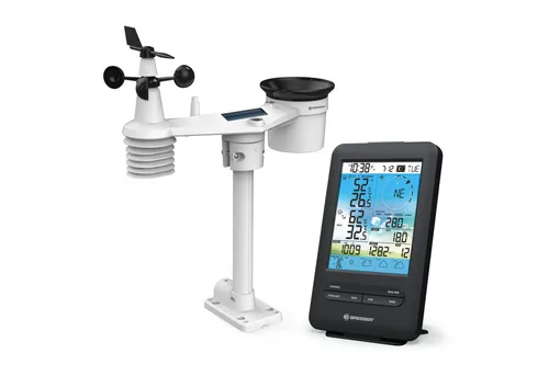 BRESSER 4-Tage 4CAST WLAN-Wetterstation mit 7-in-1-Außensensor - Wettersensoren mit 4-Tages-Vorhersage und 7-in-1-Sensor für präzise Wetterdaten, inklusive UV-Level und Lichtintensität. Ideal für Hobby-Meteorologen!