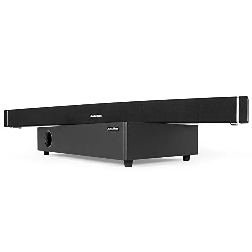 AudioAffairs CCX 010 - HiFi Soundbar mit Subwoofer, Bluetooth 4.2, HDMI ARC und eleganter Wandhalterung für kraftvollen Klang in Schwarz