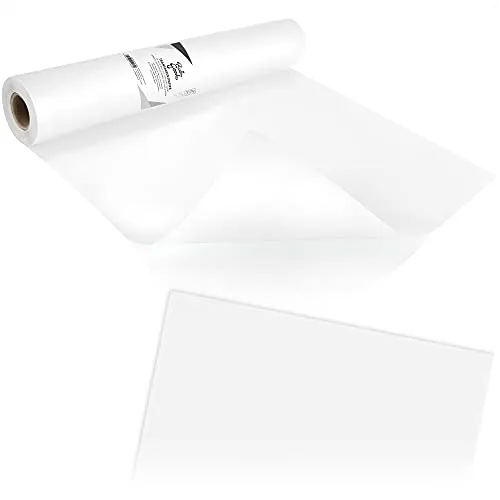 Robin Goods® Transparentpapier Rolle 40cm x 50m | Skizzenpapier Rolle | Schnittmusterpapier Rolle | Transparentes Architektenpapier | Pauspapier, Tracing Paper 50g/m² (Rolle - transparent)