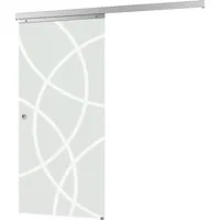 Produktbild inova Glasschiebetür Kreisförmig Satiniert 1025 x 2200 mm