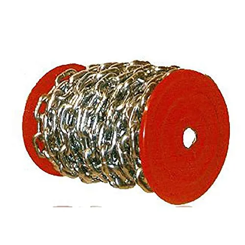 Verzinkte Kette Ø 6 mm DIN 5685 - 36 m Rolle - Hochwertige verzinkte Industrie-Kette für vielseitige Anwendungen. Mit einem Durchmesser von 6 mm und einer Länge von 36 m ist sie robust und langlebig. Ideal für den professionellen Einsatz.