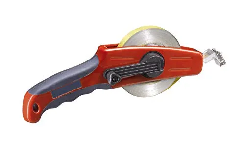 kwb Maßband 063430, 30m Stahlband mit Kurbel - Sonstige Werkzeuge, robustes und langlebiges Maßband mit Klapphaken und Nagelöse für einfache Befestigung, ideal für Bau- und Industrieanwendungen.
