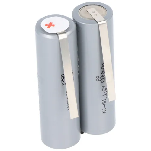 AccuCell Akku passend für Haarschneider 2,4 Volt NiMH Mignon AA typ. 2000mAh, 49x15x28mm