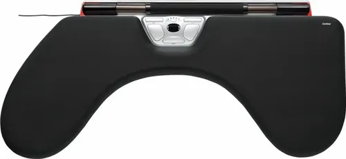 Contour Design RollerMouse RED Max mit Armauflage - Ergonomische Maus mit 2800 dpi, bietet Unterstützung für Hände und Arme, reduziert Rücken- und Nackenschmerzen und verbessert die Kontrolle durch einen breiten Rollstab.