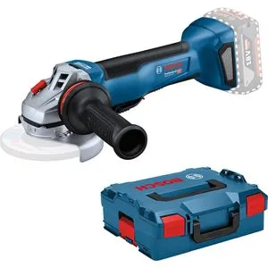 Bosch Winkelschleifer GWS 18V-10 P - 125mm, akkubetrieben mit PROtection Switch und Intelligent Brake System, ideal für Metall- und Betonbearbeitung