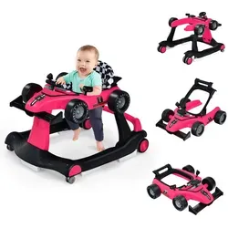 Costway Lauflernwagen in Pink, 4-in-1 Design