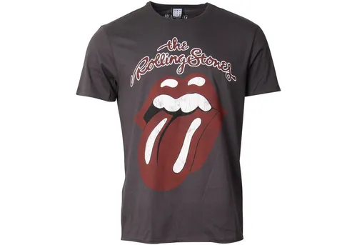 The Rolling Stones T-Shirt Fanshirt Vintage Tongue Grau