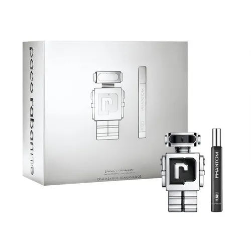 Paco Rabanne Phantom Eau De Toilette Set 100 ml + 10 ml - Herren Parfüm Set mit langanhaltendem Duft, perfekt für jeden Anlass und ideal zum Mitnehmen.