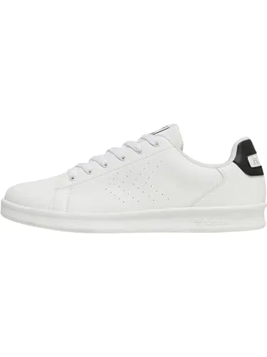 hummel Unisex Busan Sneaker, White Black 211 830 9124, 40.5 EU