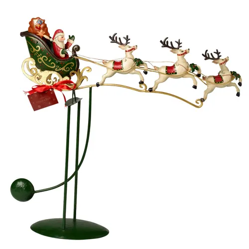 Villeroy & Boch Winter Collage Accessoires Schaukelschlitten - Nostalgisches Weihnachtsdeko-Highlight, ideal für Innen- und geschützten Außenbereich, leicht zu reinigen und perfekt zum Schmücken und Sammeln in der Adventszeit.