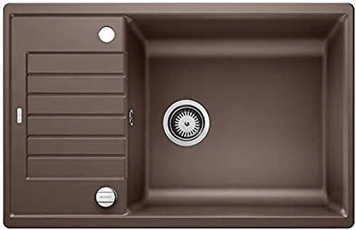 BLANCO ZIA XL 6 S Compact | Granitspüle aus SILGRANIT cafe - Sanitäranlagen & Zubehör: Reversible Einbauspüle für 60 cm Unterschränke mit großem Becken, pflegeleicht und kratzfest aus SILGRANIT – ideal für anspruchsvolle Küchen.