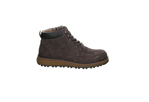 Pius Gabor Herren Schnürboots - Grau - Größe 48,5 - Sportliche Schnürboots aus weichem Veloursleder, mit losem Fußbett für individuelle Einlagen. Flacher Absatz und griffige Gummisohle sorgen für hohen Tragekomfort und optimale Bodenhaftung.