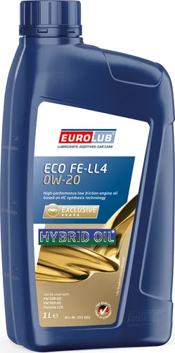 EUROLUB ECO FE-LL4 SAE 0W-20 Motoröl, 1 Liter