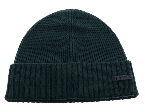 BOSS Fati Strickmütze für Herren in grün von BOSS