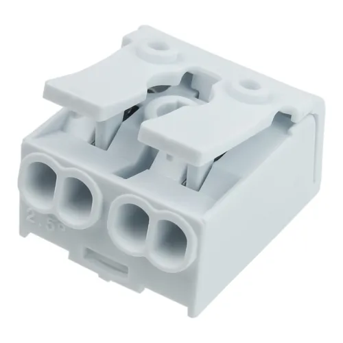 Lüsterklemme Leuchtenklemme 2-polig mit Hebel 0.75-2.5mm2 450V VDE DGN 3756