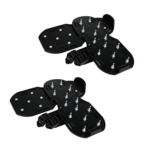 BEKATEQ Rasenlüfter-Schuhe BE-75W – Effiziente Nagelschuhe für Bodenbeschichtungen - Praktisches Set mit 2-tlg. Nagelschuhe für eine gleichmäßige Verteilung von Estrich und Epoxy. Ideal für professionelle Anwendungen und einfache Handhabung.