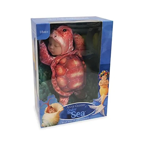 Anne Geddes 579163 Red Turtle 9 inch Baby Doll - Under The Sea Collection / Rote Schildkröte - Unter der Seesammlung