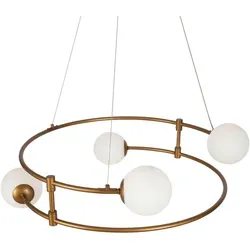 Pendelleuchte Balance Goldfarben - Elegante Lichtquelle für stilvolle Räume - Lampen mit edlem goldfarbenem Design, ideal für stimmungsvolle Beleuchtung in Wohn- und Essbereichen.