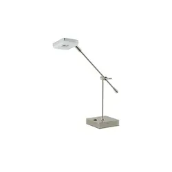 KHG Tischleuchte 1-flammig Nickel-matt - Tischleuchte in Silber, 57 cm hoch, ideal für stimmungsvolle Beleuchtung und hochwertige Materialien von KHG. Perfekt für Ihr Zuhause!