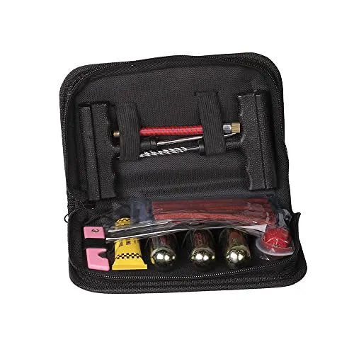 Reifenreparaturset Motorrad/Pannenset + CO2 Kartusche Tourtecs RD3 14-teilig