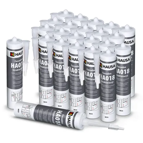 Fassaden-Acryl Struktur-Acryl 310ml - Putzacryl für perfekte Reparaturen - Dichtstoffe & Fugenmittel; hochflexibles Strukturacryl in Weiß, ideal für Fassadenreparaturen und sorgt für langlebige Ergebnisse.