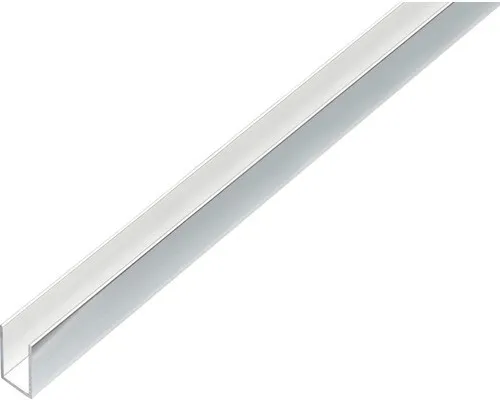 Alberts U-Profil Aluminium 10 mm x 15 mm x 2.000 mm Verchromt - Profile - Robustes und leichtes Aluminiumprofil, ideal als Stütze und Schutz für Maschinen und Baukonstruktionen, korrosionsgeschützt und vielseitig einsetzbar.