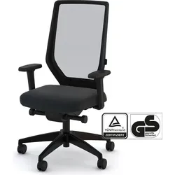 ASSMANN Bürostuhl Streamo mit Synchronmechanik und Netzrücken - Ergonomischer Bürostuhl STREAMO für Homeoffice mit Synchronmechanik, atmungsaktivem Netzrücken und 4D-Armlehnen – ideal für langen Sitzkomfort und individuelle Anpassung.
