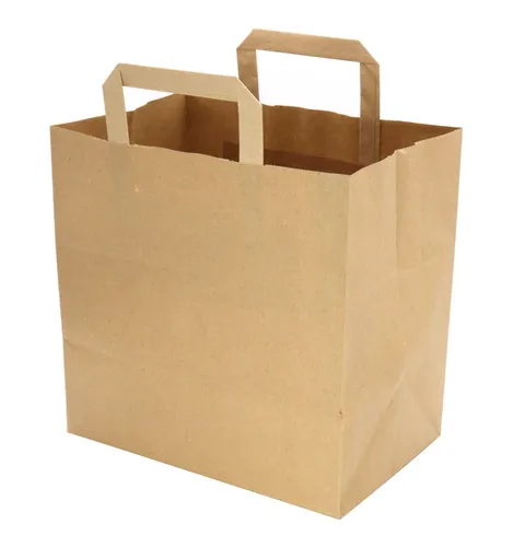 25x Bio-Kompostbeutel Kraftpapier, Papiertragetaschen 10 Liter, 26 x 26 x 17 cm