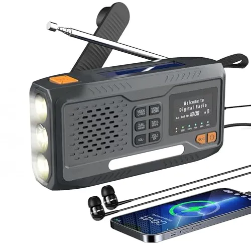 Extralink Kurbelradio Notfallradio mit Solar & Kurbel