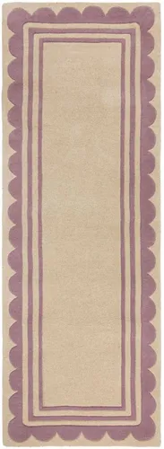 FLAIR RUGS Wollteppich Lois, rechteckig, Höhe: 7 mm in lila von FLAIR RUGS