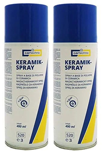 2x 400ml cartechnic Keramikspray, Schmiermittel, Montagepaste, Keramikpaste