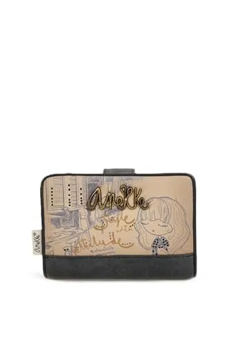 Anekke Geldbörse RFID Wallet - Stilvoller Schutz - Geldbörse mit RFID-Blocker, Platz für bis zu 10 Karten und 2 Geldscheinfächer. Ideal für stilbewusste Frauen, die Sicherheit und Funktionalität schätzen.