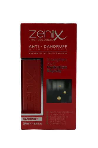 ZENIX Anti-Schuppen Shampoo 250ml - Anti-Schuppen Shampoo mit Teebaumöl, lindert Juckreiz und reduziert Schuppen für alle Haartypen, ideal für gesunde Kopfhaut.
