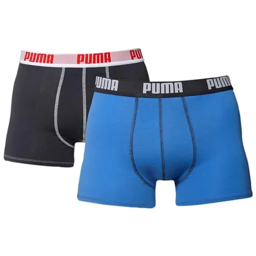 PUMA Herren Boxershorts Shorts Unterhosen Everyday Boxer 4er Pack, Wäschegröße:XL, Artikel:-001 Blue Combo