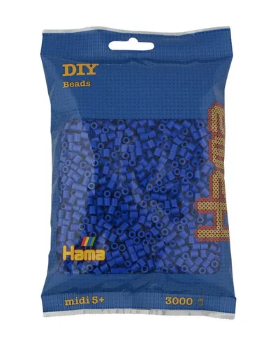 Hama Perlen Bügelperlen Hama Beutel mit 3000 Midi-Bügelperlen
