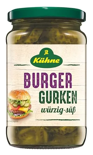 Kühne Burger Gurken, 370ml von Kühne