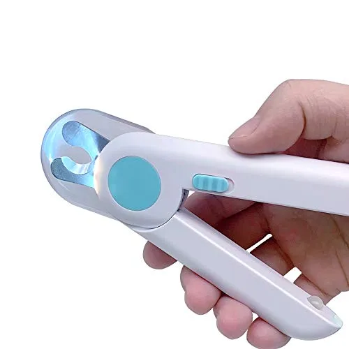 ALEENFOON Profi Hunde Nagelknipser mit LED-Licht