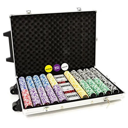 Trolley Pokerkoffer 1000 OCEAN CHAMPION Chips