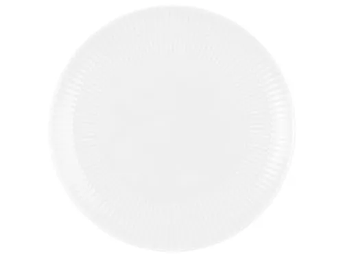 Seltmann Weiden Amina Weiß Frühstücksteller, 23 cm, Runder Kuchenteller mit dezentem Relief-Muster, Spülmaschinen- und Mikrowellenfest, Porzellan, Weiß
