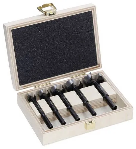 Bosch Accessories 2608901843 Forstnerbohrer-Set 1St. - Mehrzweckbohrer für präzise, ausrissfreie Sacklöcher in Holz. Mit gewelltem Schneidrand und Bosch Tip Technology für maximale Lebensdauer und saubere Ergebnisse.
