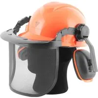 STAHLWERK Forsthelm FH-100 ST mit Visier und Gehörschutz