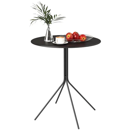 Outsunny Klappbarer Gartentisch Ø60 cm - Wetterfest und Stabil - Gartenmöbel & Zubehör: Runder, klappbarer Tisch mit robustem Stahlrahmen, ideal für Garten, Balkon oder Terrasse. Schützende Fußpolster sorgen für Stabilität und schützen Böden.