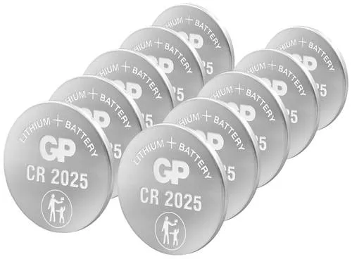 GP Knopfzelle CR2025 3V 10 St. Lithium GPCR2025STD955C10