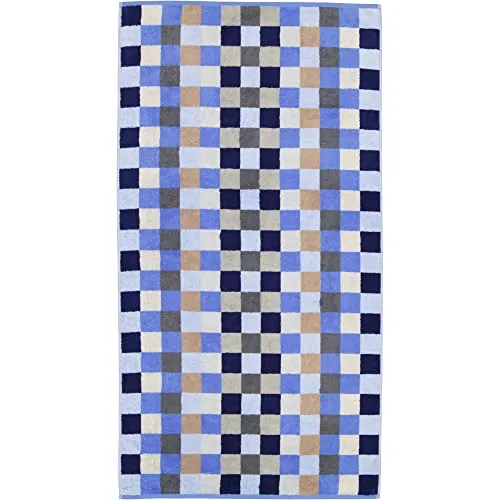 Cawö Handtücher Unique Karo 942 Saphir - 11 - Waschlappen & Waschhandschuhe mit attraktivem Karo-Design, extraflauschig und pflegeleicht, aus 100% hochwertiger Baumwolle, Made in Germany.