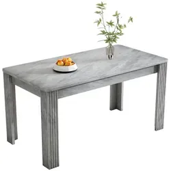 Modfu Esstisch, Grau, Holzwerkstoff, 116x75x65 cm, Esszimmer, Tische, Esstische