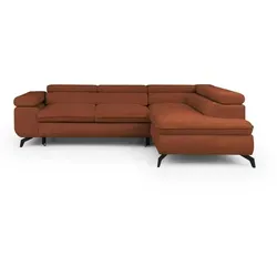 S-STYLE Ecksofa Bonnie mit Schlaffunktion in Rot - Das S-STYLE Ecksofa Bonnie vereint Komfort und Stil. Mit einer Breite von 275 cm und einer praktischen Schlaffunktion ist es ideal für jedes Wohnzimmer. Hochwertige Materialien garantieren Langlebigkeit und Eleganz.